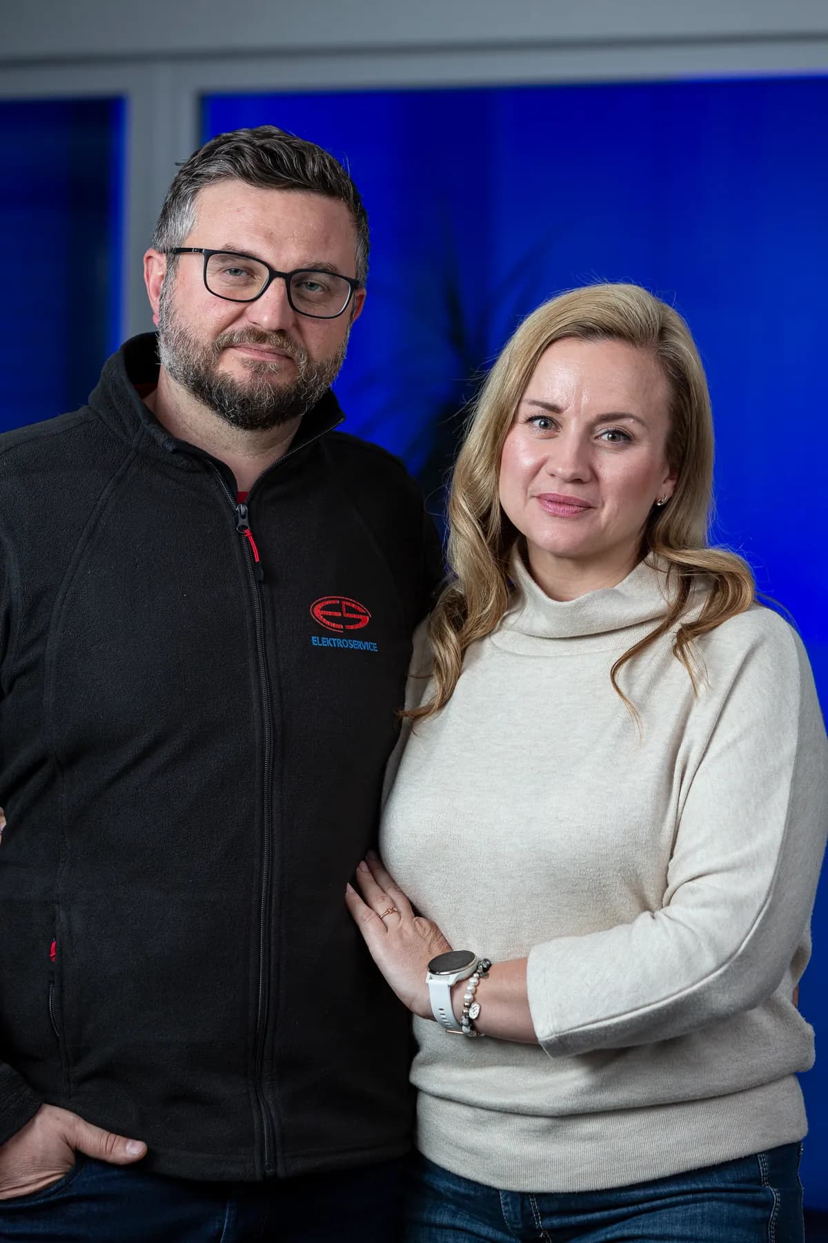 Die Inhaber der Elektro-Service SFS GmbH: Geschäftsführer Alexander Stein und seine Frau als Mitinhaberin
